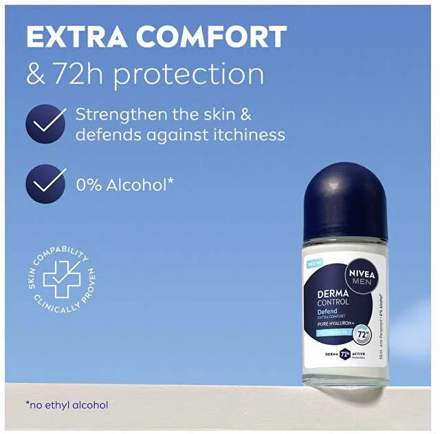 Nivea Men Derma Control rutulinis antiperspirantas su savybių aprašymu