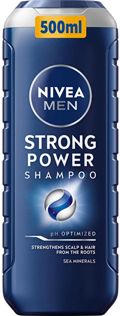 Nivea Men Strong Power šampūnas vyrams, 500 ml