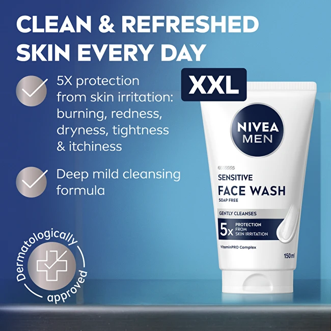 Nivea Sensitive veido prausimosi gelis, 150 ml