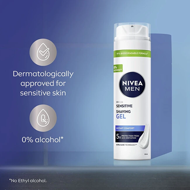 Nivea Sensitive skutimosi gelis 200ml