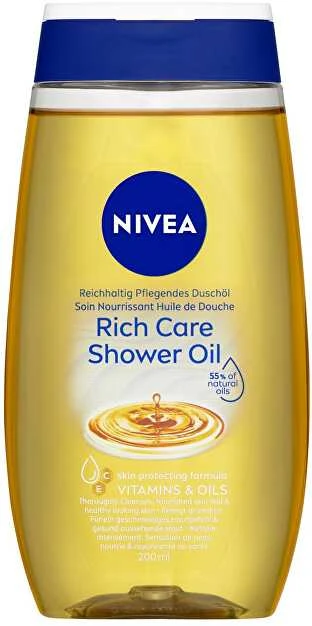Nivea Natural Oil dušo aliejus moterims, 200 ml