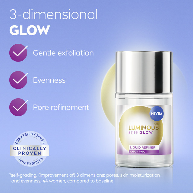 Nivea odos šveitiklis „Luminous Skin Glow“ (skystas šveitiklis) 100 ml
