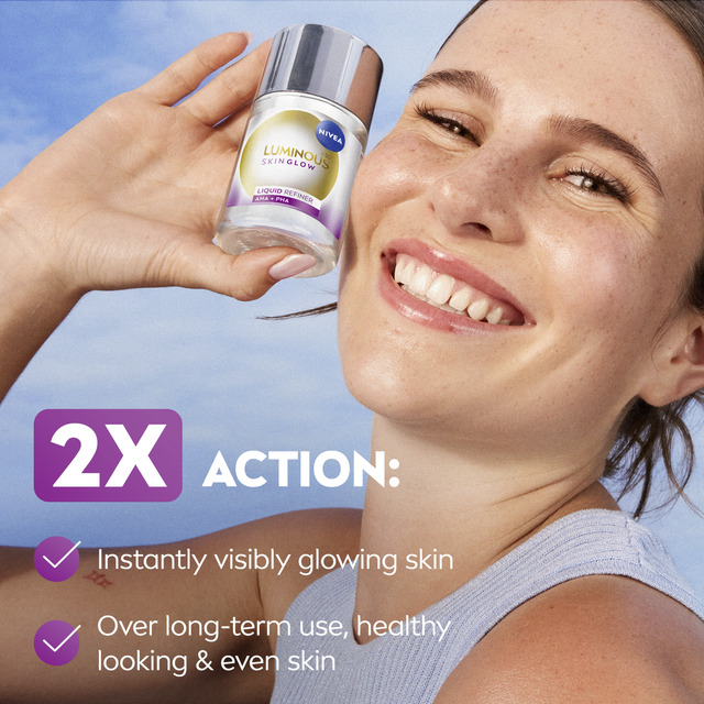 Nivea odos šveitiklis „Luminous Skin Glow“ (skystas šveitiklis) 100 ml