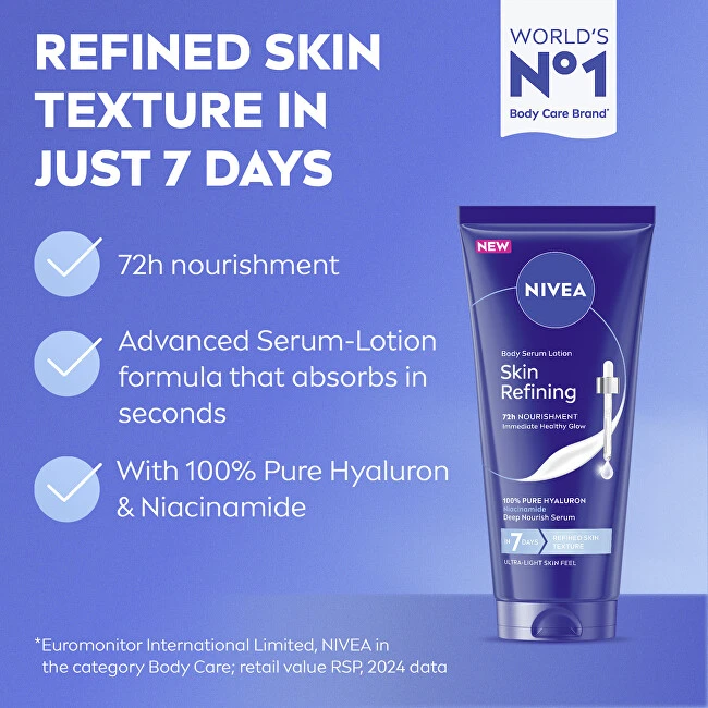 Nivea Odos gaivinantis kūno serumas-losjonas 200 ml