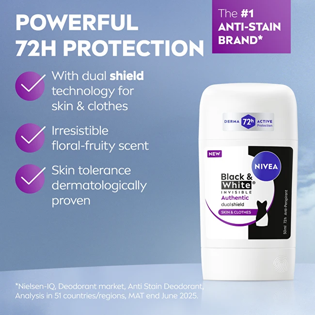 Nivea kietasis antiperspirantas su savybių aprašymu