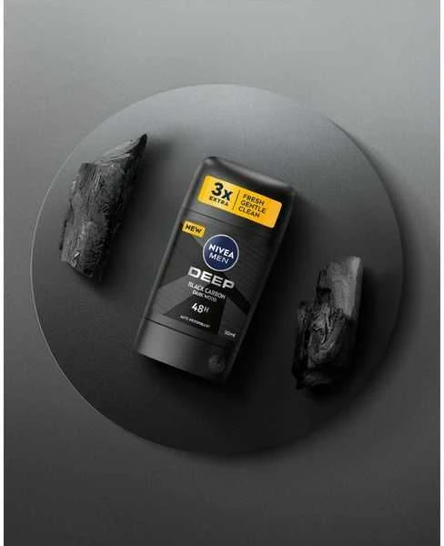 Nivea Men Deep Juodas Carbon Antiperspirant vyrams, 50 ml