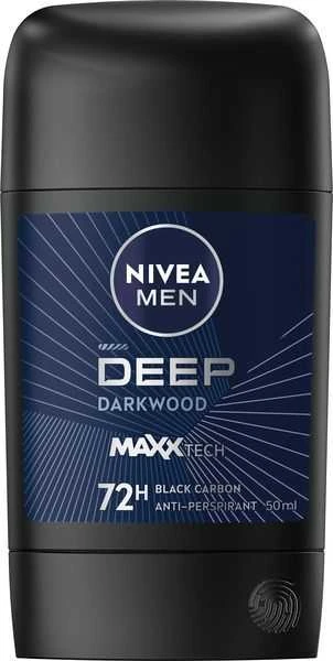 Nivea Men Deep Juodas Carbon Antiperspirant vyrams, 50 ml