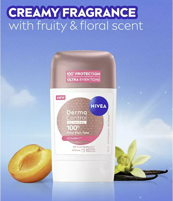 Nivea Kietas antiperspirantas „Derma Dry Control“ 50 ml