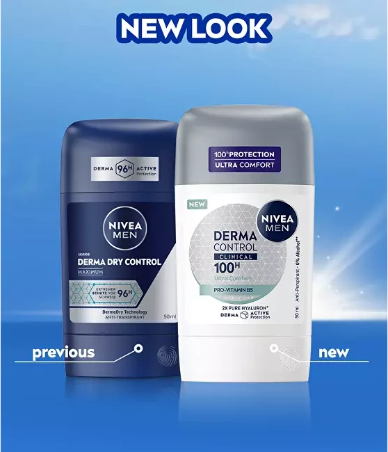 Nivea Solid antiperspirant for men Men Derma Dry Control 50 ml