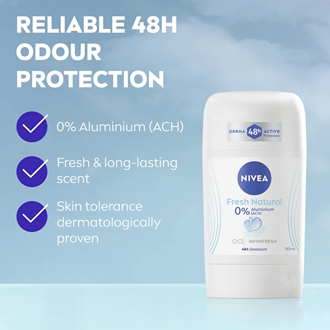 Nivea Fresh Natural Dezodorantas moterims, 50 ml