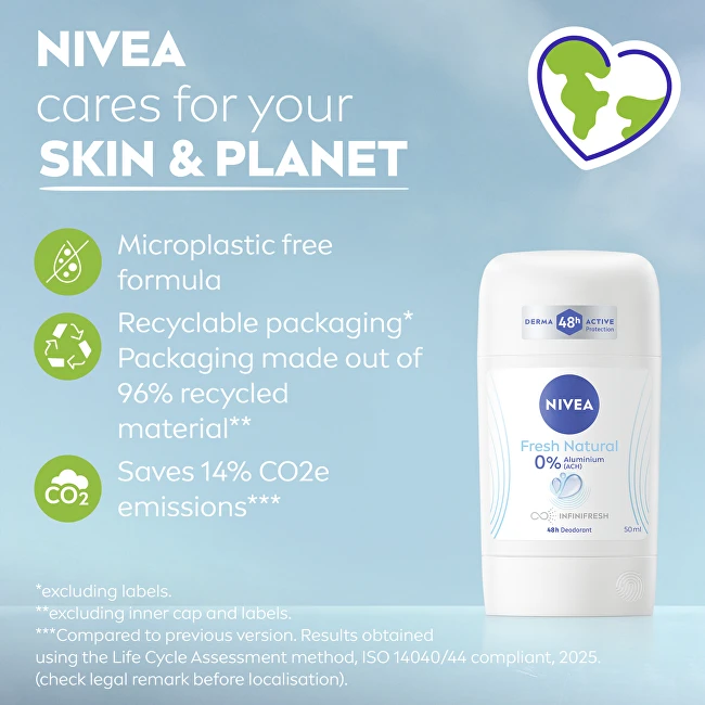 Nivea Fresh Natural Dezodorantas moterims, 50 ml