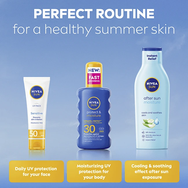 Nivea Sun Protect & Moisture Sun Losjonas kūnui