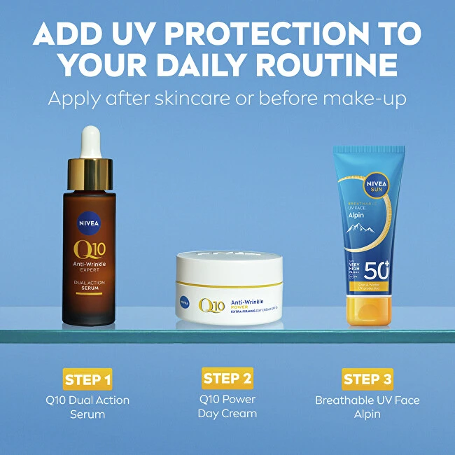 Nivea Apsauginis veido kremas nuo saulės SPF 50+ Alpin UV, 40 ml