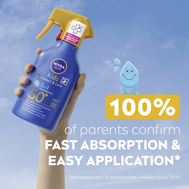 Nivea „Sun Kids Protect & Care“ apsauginis kremas nuo saulės vaikams su labai didele SPF50+ apsauga, 250 ml