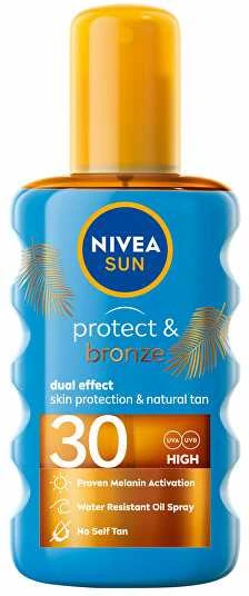 Nivea Sun Protect & Bronze Oil Purškiklis Sun Losjonas kūnui unisex, 200 ml
