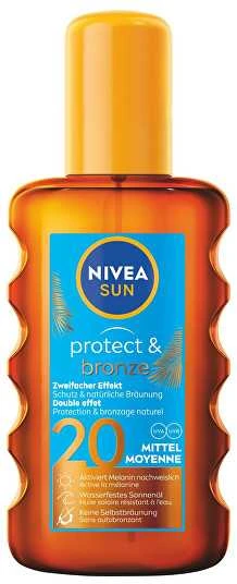 Nivea Įdegio aliejus purškiamas įdegio palaikomasis SPF 20 Sun (Protect - Bronze Oil) 200 ml