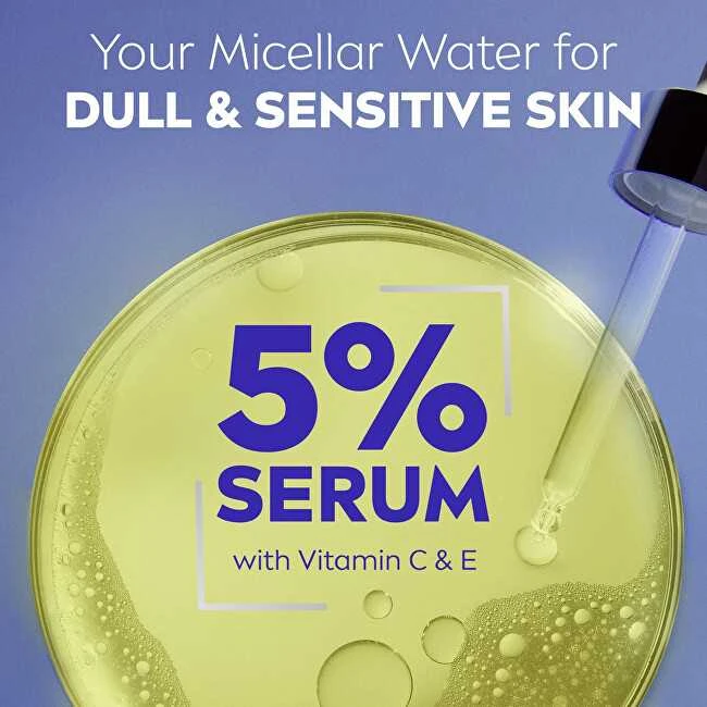 Nivea Šviesinamasis micelinis vanduo su serumu. Šviesinamasis micelinis vanduo 400 ml.