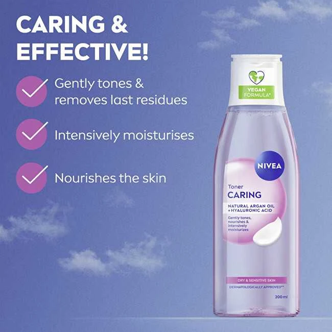 „Nivea Toneris“ sausai ir jautriai odai, drėkinamasis tonikas, 200 ml