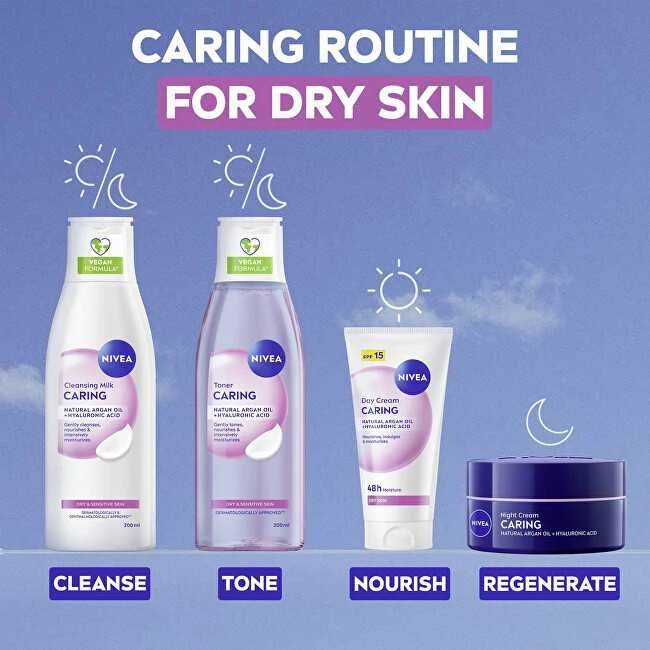 „Nivea Toneris“ sausai ir jautriai odai, drėkinamasis tonikas, 200 ml