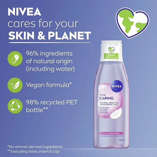 „Nivea Toneris“ sausai ir jautriai odai, drėkinamasis tonikas, 200 ml