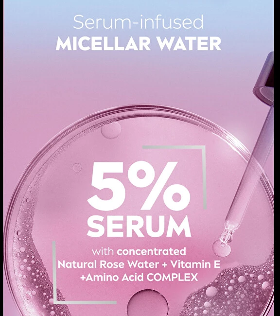 Nivea dvifazis micelinis vanduo su rožių vandeniu (Micellar Rose Vanduo) 400 ml