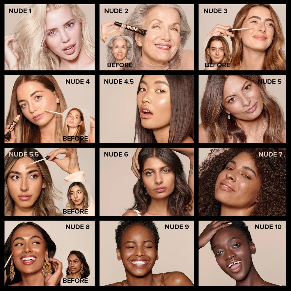 Maskuojanti priemonė NUDESTIX Nudefix Cream Concealer, 10 ml | spalva: Nude 10