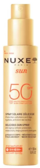 "Nuxe Sun" aukštos apsaugos purškiklis su SPF 50 150ml