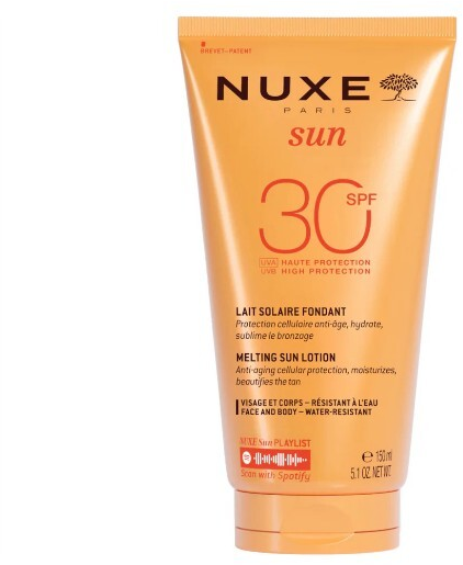 "Nuxe Sun" veido ir kūno losjonas su apsauga nuo saulės Spf30 150ml
