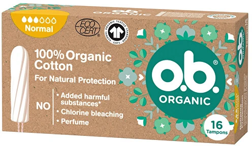 O.B._Organinė tamponija Normal 16 vnt.