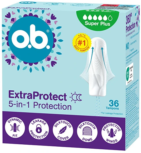 Johnson O.B._Extra Protect Super Plus tamponai, 36 vnt.