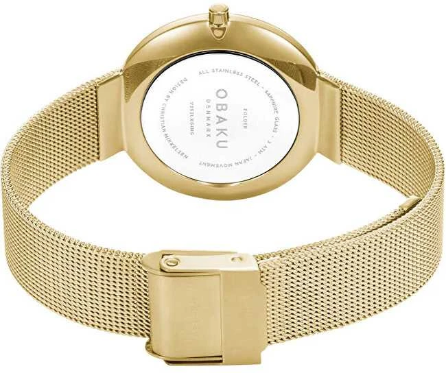 Laikrodis Obaku Folder Gold V252LXGIMG