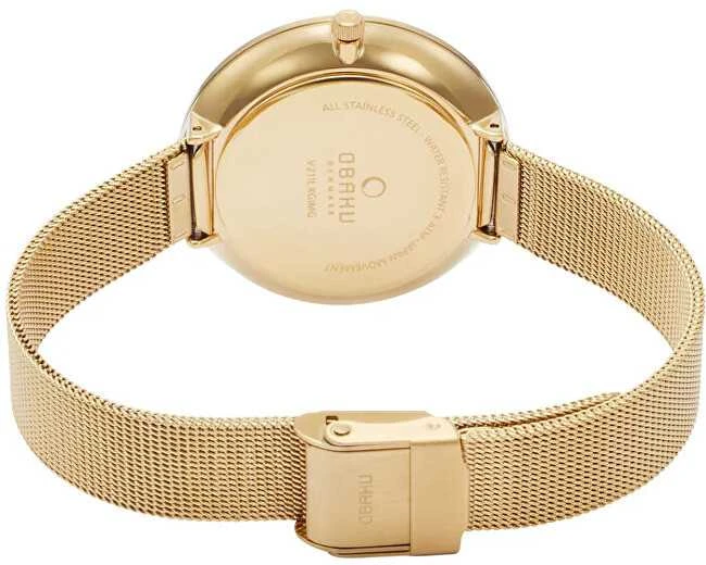 Laikrodis Obaku Mynte Gold V211LXGIMG