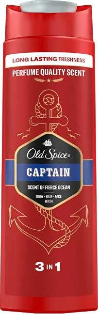 Old Spice Dušo želė 3 in 1 Captain (Dušo želė + Šampūnas)