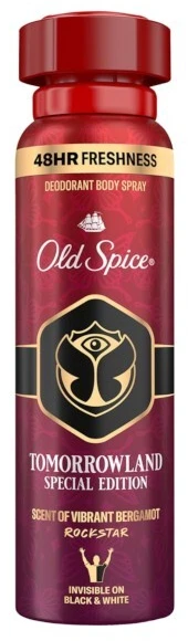 Old Spice Rockstar purškiamas dezodorantas Tomorrowland edition