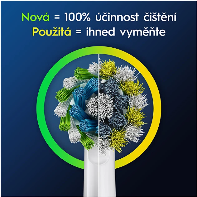 Braun Oral-B EB50-4 Cross Action Pro Juodas Dantų Šepetėlio Galvutės, 4 Vnt.