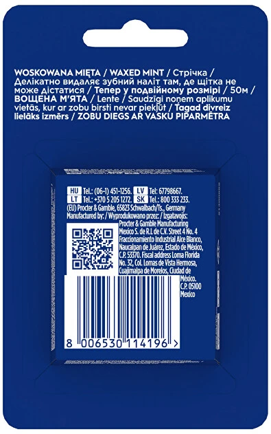 Oral-B Satin Tape Mėtų Vaškuotas Dantų Siūlas 50 m