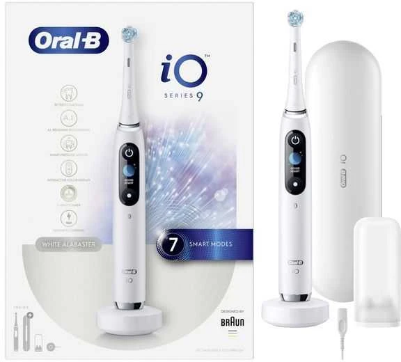 ORAL-B iO Series 9N Elektrinis dantų šepetėlis, baltos spalvos