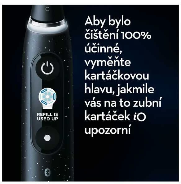 Elektrinis dantų šepetėlis Braun Oral-B iO Series 10, Juodos spalvos