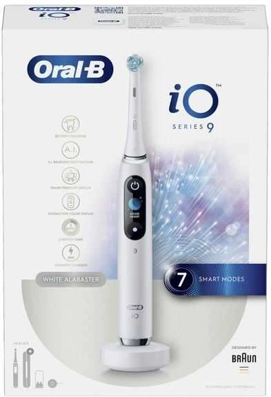 ORAL-B iO Series 9N Elektrinis dantų šepetėlis, baltos spalvos