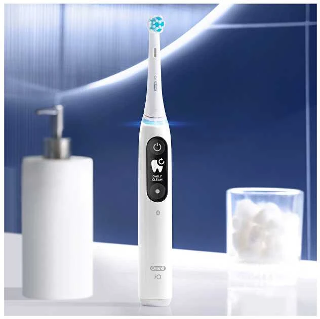 Braun iOM6d.2I6.1 Oral-B iO6 Duo Pack Elektrinis Dantų Šepetėlis Baltas + Rožinė Sand Extra Handle