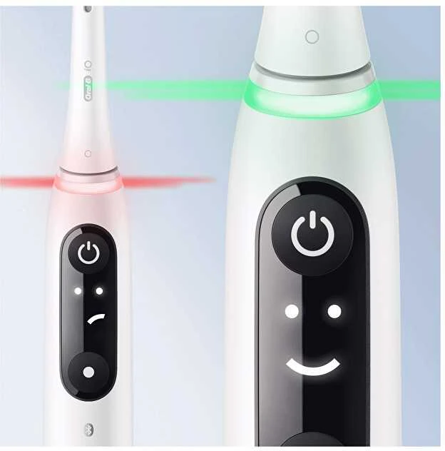 Braun iOM6d.2I6.1 Oral-B iO6 Duo Pack Elektrinis Dantų Šepetėlis Baltas + Rožinė Sand Extra Handle