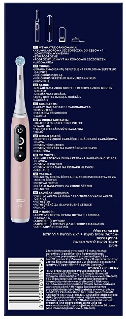 Elektrinis dantų šepetėlis Oral-B iO 6N, iOM6.1A6.1K, rožinis