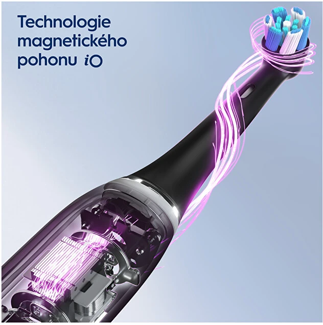 Braun iOG3d.2i6.2K Oral-B iO3 Elektrinis Dantų Šepetėlis Matt Juodas/Ice Mėlyna Duo Pack Edition