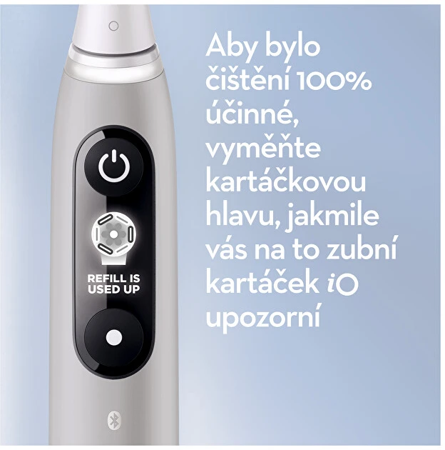 Elektrinis dantų šepetėlis Braun iOM6.1A6.1K Oral-B iO6, pilkos spalvos