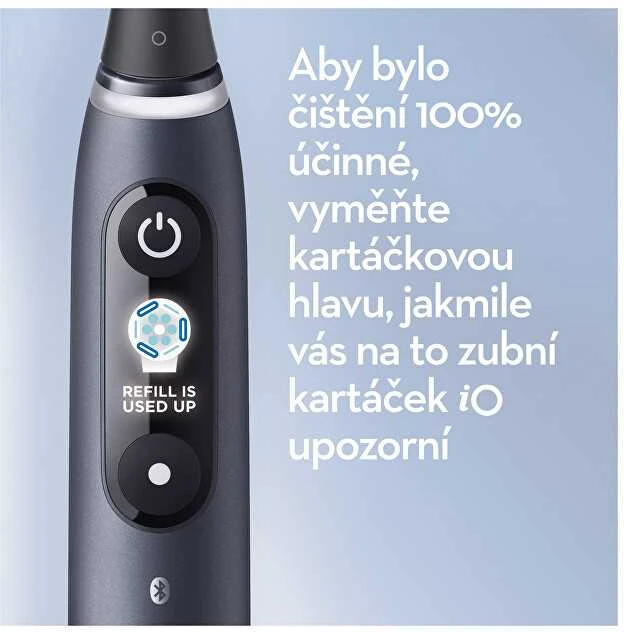 Elektrinis dantų šepetėlis Oral-B iO8, juodas