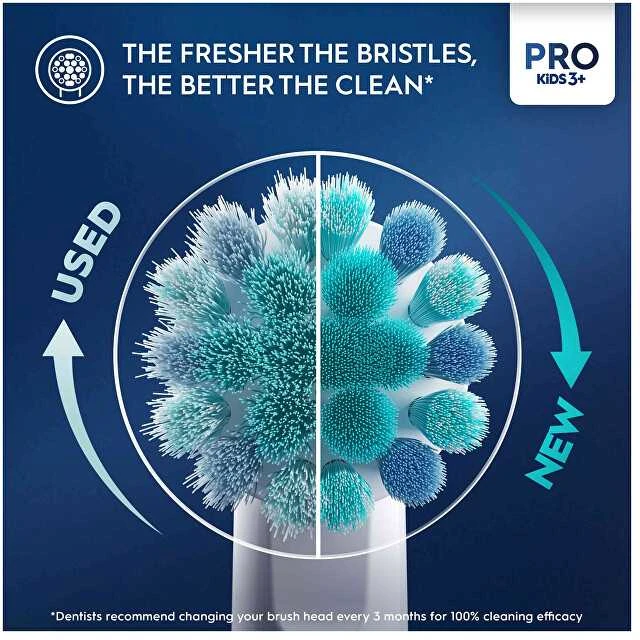 Braun D103.413.2K Vitality PRO Kids Elektrinis Dantų Šepetėlis 3+ Frozen