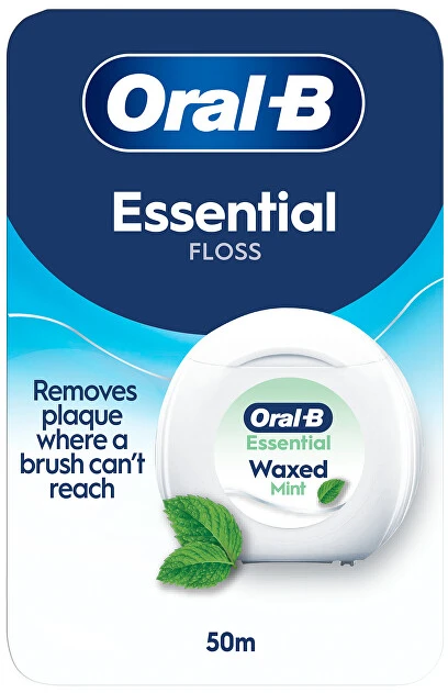 Oral-B Essential Mint Dantų Siūlas, Su Vašku, 50 m