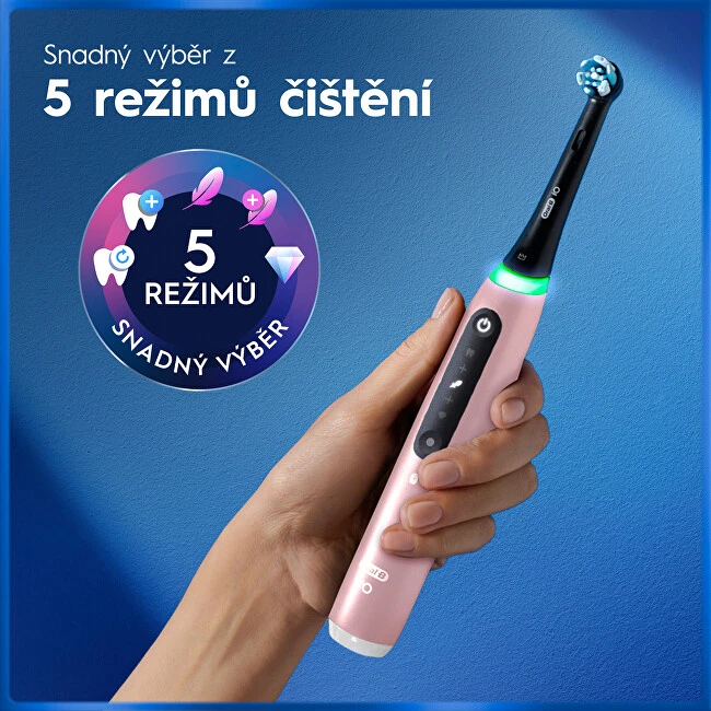 Dantų šepetėlis Oral-B iO 5 rožinė + etui