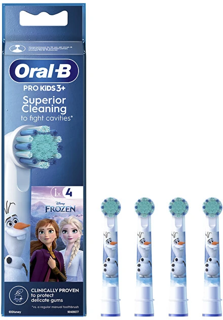 Dantų šepetėlio antgaliai ORAL-B BRAUN Frozen II, 4 vnt.