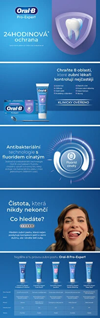 Oral-B „Pro Expert“ 24 valandų apsaugos dantų pasta 75 ml